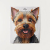 Tenture Expressif gros plan Yorkshire Terrier Portrait de  (Devant)
