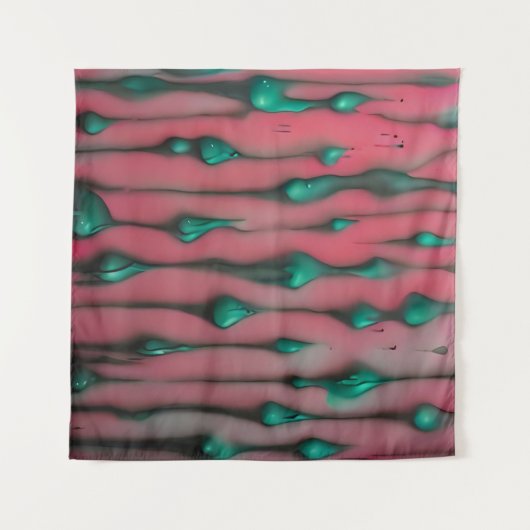 Tenture Expressions manuscrites - Impression d'art rose Ab (Devant (Horizontal))