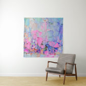 Tenture Expressive embossed paint on canvas, created using (En situation)