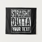 Tenture Extérieur Droit - Ajouter Votre Texte Vintage Pers (Devant (Horizontal))