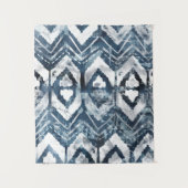 Tenture Extraction d'Indigo - Géométrique (Devant)