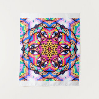 Tenture Eyeball Mandala | Psychedelic Wall Tapestry