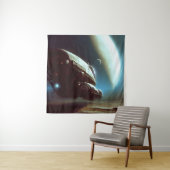 Tenture F. vaisseau spatial orbitant 1 (En situation)