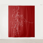 Tenture Fa la la - Deck the Halls - Calligraphie de Noël (Devant)