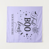 Tenture FabBOOlous Halloween black lilac Backdrop party (Devant (Horizontal))