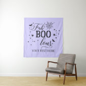 Tenture FabBOOlous Halloween black lilac Backdrop party (En situation)