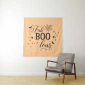 Tenture FabBOOlous Halloween orange Backdrop party (En situation)