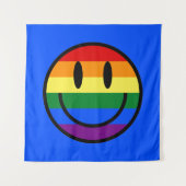 Tenture Face souriante arc-en-ciel (Devant)