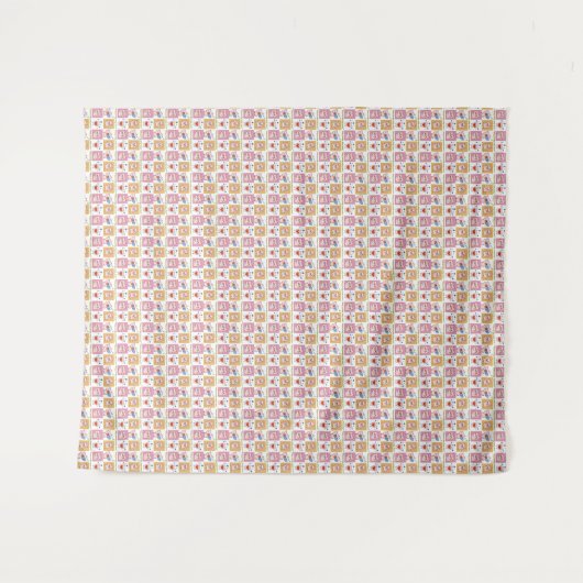 Tenture faces de devis de porc (Devant (Horizontal))