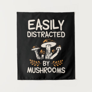Tenture Facilement Distrait Par Les Champignons