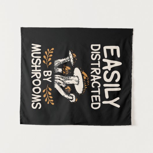 Tenture Facilement Distrait Par Les Champignons (Devant (Horizontal))