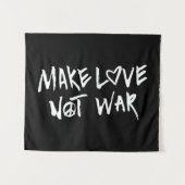 Tenture Faire de l'amour pas de la guerre (Devant (Horizontal))