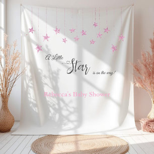 Tenture Faire dodo Petite Étoile Rose Fête Prénatale Bébé