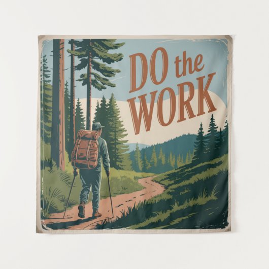 Tenture Faire le travail (Devant)