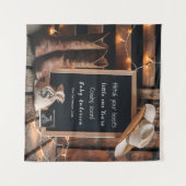 Tenture Faire-part de grossesse à l'occidentale (Devant (Horizontal))