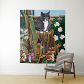 Tenture Fairy House Garden Chat (En situation)