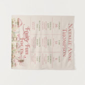 Tenture Fairy Premier thème Fille 1er anniversaire Jalon (Devant (Horizontal))