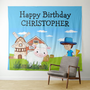 Tenture Fairy Tale Little BOY BLEU