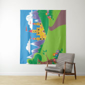 Tenture Fairytale Castle événement ou théâtre en toile de (En situation)