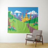 Tenture Fairytale Castle événement ou théâtre en toile de (En situation (horizontale))