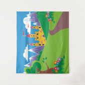 Tenture Fairytale Castle événement ou théâtre en toile de (Devant)