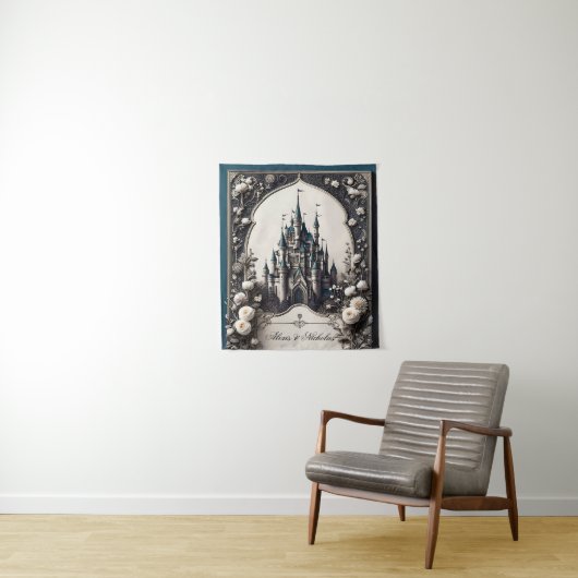 Tenture Fairytale Floral Castle (En situation)