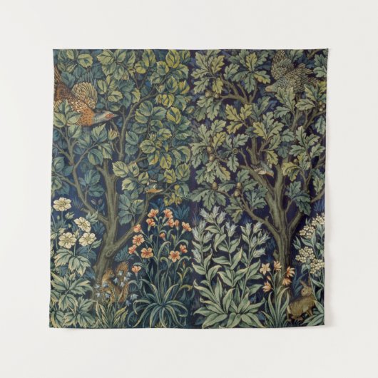 Tenture Faisan d'arbre boisé William Morris (Devant)