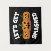 Tenture Faisons tomber Citrouille Jack-o'-lantern Hallowee (Devant)