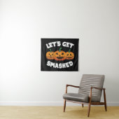 Tenture Faisons tomber Citrouille Jack-o'-lantern Hallowee (En situation (horizontale))