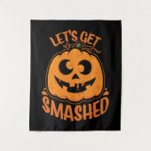 Tenture Faisons tomber Tipsy Halloween Jack-O’-Lantern (Devant)