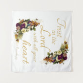 Tenture Faites confiance à l'Éternel et à tous vos coeurs  (Devant (Horizontal))