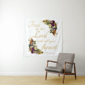 Tenture Faites confiance à l'Éternel et à tous vos coeurs  (En situation)