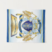 Tenture Faites de votre propre emblème un livre d'arbre Cl (Devant (Horizontal))