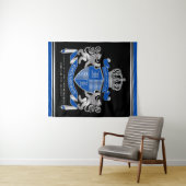 Tenture Faites votre propre armoiries Un emblème de lion d (En situation (horizontale))