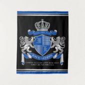 Tenture Faites votre propre armoiries Un emblème de lion d (Devant)