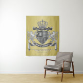 Tenture Faites votre propre blason d'armoiries d'or Lion g (En situation)