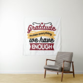 Tenture Faith and Gratitude Artwork – Uplifting Christian  (En situation)