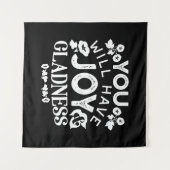 Tenture Faith and Happiness – Joy and Gladness Quotes (Devant (Horizontal))