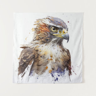 Tenture Falcon Bird Portrait Animal Peinture Faune Libre
