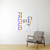 Tenture Falln Gay Et Fier (En situation (horizontale))