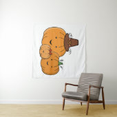 Tenture Famille de citrouilles (En situation (horizontale))