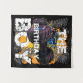 Tenture Famille de jumelage de camions Monster Boy Birthda (Devant (Horizontal))