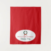 Tenture Famille Dîner de Noël Buffet Table Coureur (Devant)