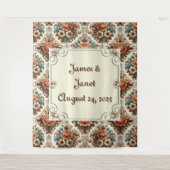 Tenture Fancy Buttercream Floral Mariage fond (Devant)