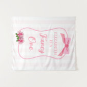 Tenture Fancy One Arc Floral 1er Anniversaire (Devant (Horizontal))
