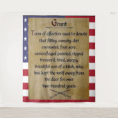 Tenture FANTASSIN DE COMBAT surnommé "GRUNT" (Devant)