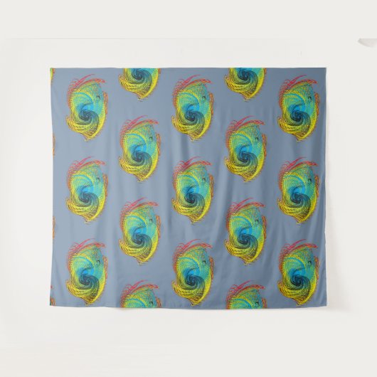 Tenture Fantastic beasts design abstrait (Devant (Horizontal))