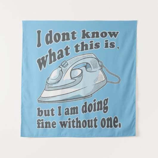 Tenture Fantastique design de repassage Je déteste le repa (Devant)