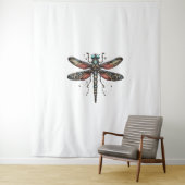 Tenture Fantastique T-shirt Dragonfly Steampunk (En situation)