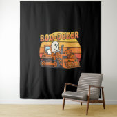 Tenture Fantôme de Boo Dozer drôle d'Halloween (En situation)